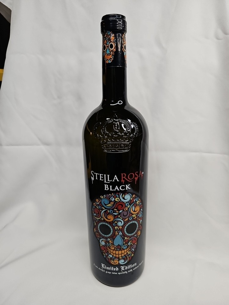 Empty Stella Rosa Black Bottle Day Of The Dead Limited Edition 1500ML