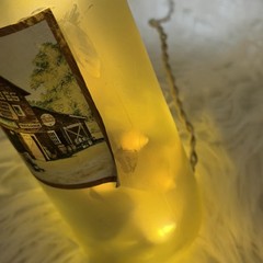 wine Glass Craft bottle With Lights
