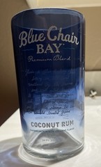 Upcycled Drinking Glass made from Cut Rum Bottle – Home Bar/Man Cave