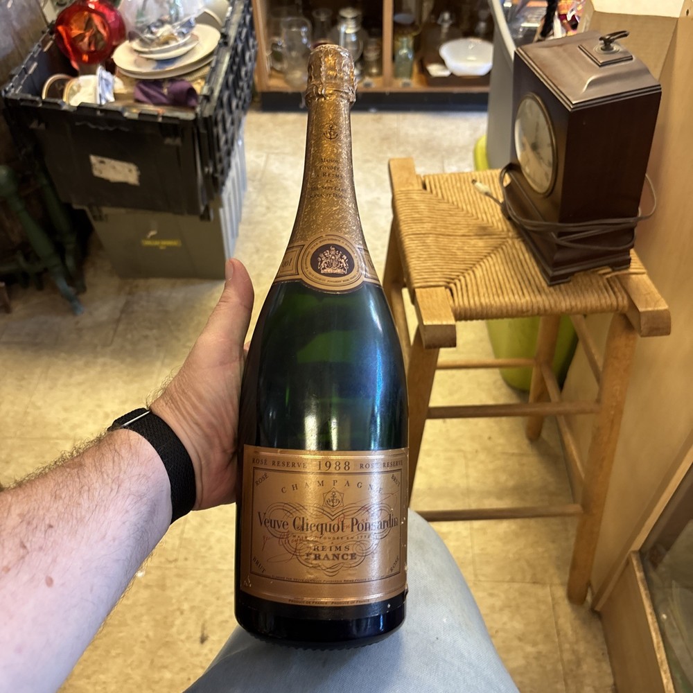 Veuve Clicquot Rose CHAMPAGNE 1.5L EMPTY BOTTLE Vintage 1988 Sealed Display
