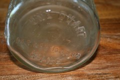Embossed Vintage Monarch One Quart Wine Bottle