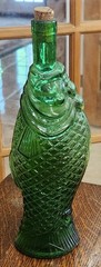 Vintage 1967 Emerald Glass Bottle Antinori Bianco Della Costa Toscana