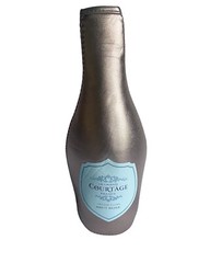 Le Grand COURTAGE FRANCE Wine 750ml holder sleeve / jacket pink shiny NEW !