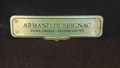 Champagne ARMAND DE BRIGNAC Gold Bottle w/Limited Edition Black Lacquer Box