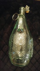 Vintage Beautiful Grape and Wine Decanter with Iron Cork