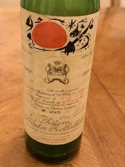 Chateau Mouton Rothschild Empty 750ML Bottle 1969