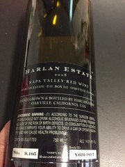 Harlan Estate Napa Valley Red Wine, 2008, EMPTY, With DAMAGED Cork