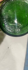 VINTAGE EMERALD GREEN UNITED VINTER&rsquo;S Bottle ESTA ASTI 1881