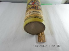 Vintage 1979 MELKMEISTER STONEWARE Wine BOTTLE Colorful Paper Labels