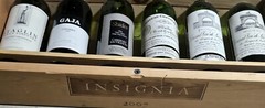 Bordeaux, Cabernet, And Red Blend Empty Wine Bottles In Wooden Case (6)