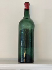 Rare empty wine bottle, Chateau Lynch-Bages 1961, Bordeaux, Magnum