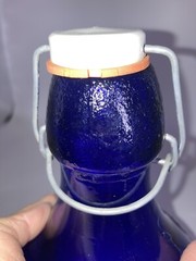 Casadis Milano Cobalt Glass Wine Bottle Jug Jus De Fruits No Chips