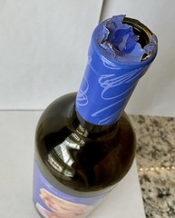 Empty MARILYN Merlot 2007 Unwashed Wine 750ml Bottle without the cork.