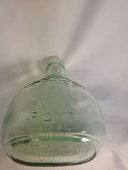 VINTAGE ALMADEN VINEYARDS PONY GREEN GLASS 2/5 PT. WINE BOTTLE LAS GATOS CA #4