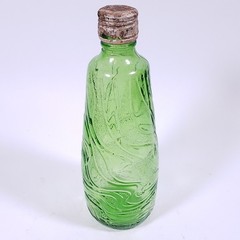 Vintage E & J GALLO RIPPLE Wine Green Flavor Guard ⅘ Pint GLASS BOTTLE