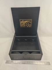 Del Dotto The Beast Napa Valley 3-Bottle Wooden Wine Presentation Box Black Gold