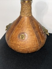 ✨Vintage Italian Leather Wrapped Decanter Excellent Condition