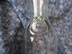 VINTAGE CLEAR GLASS WINE CARAFE BOTTLE PAUL MASSON “SINCE 1852&Prime; 1 LITER