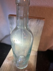 Kick Up Bottom Aqua Bottle Pre 1920s