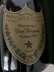 Vintage 1998 Dom Perignon Champagne Empty Bottle & Collector’s Box With Booklet