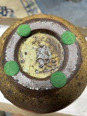 Antique Wine Spirits Bottle Pottery