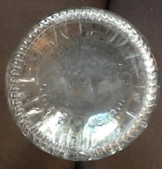 375 ml Clear 14 1/4” Wine Decanter With Textured Square Pattern And Round Top