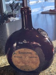 1904 Gewurztraminer Burgerspital zum heil. Geist Labeled 19th c Wine Bottle