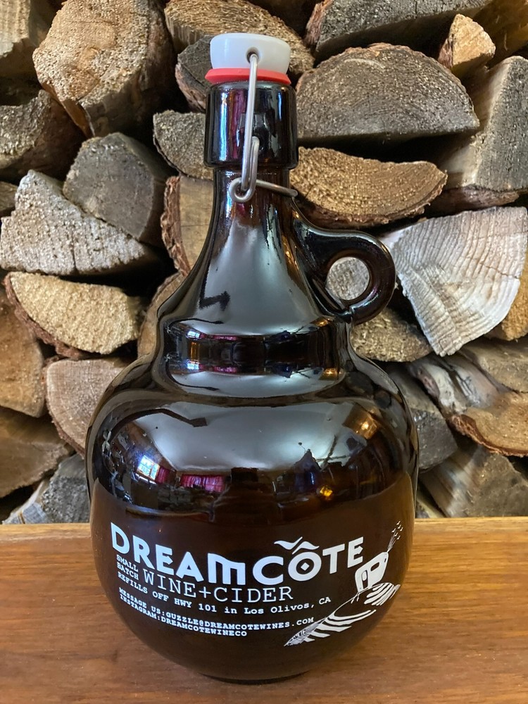 Dreamcote wine cider Los Olivos California glass growler wines hard ciders craft