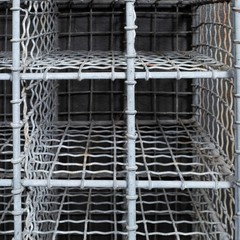 Antique 50 Bottle French Wine Cage c.1930-1940