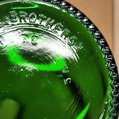 Vintage Christian Brothers Green Liquor Wine Bottle One Half Gallon