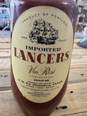 Lancers Vin Rose Vintage 1969 Portugal Brown Wine Bottle 4/5 Quart