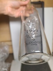 Vtg Collezione Millennio Alexander Society Hand Blown Glass 1999 Wine Bottle #3