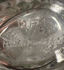 Vintage Milano Italy Crystal Wine Bottle 11,5”