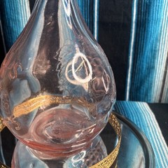 VTG Casadis Milano JUS DE Fruta Pink Wine Decanter 2 LITERS Antique