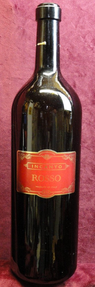 2016 INCANTO PUGLIA ROSSO Empty 3.0L Double Magnum Wine Bottle Made in Italy