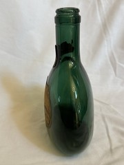 Vintage Mateus Rosé Portugal Green Glass Wine Bottles Set 2 Labels Display