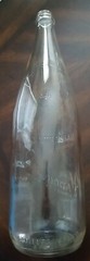 Vintage Garrett & Co. Virginia Dare Clear Glass Wine Bottle, 14.5&Prime;, 1/2 Gallon