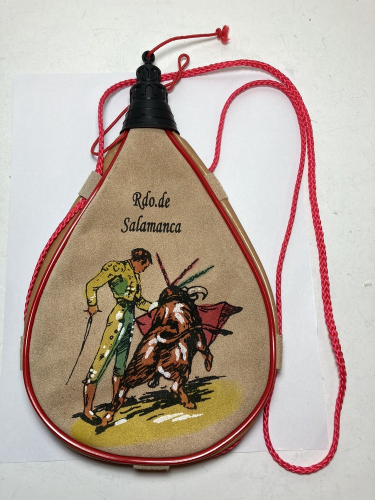 Bota Bag Spanish Leather Wine Water Bullfighting 1L Spain