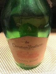 Vintage Christian Brothers Green Liquor Wine Bottle 1/2 Gallon Bank