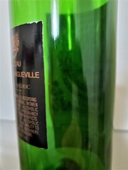 Vintage1989 Chateau Baron Pichon Longueville empty glass Wine Bottle no cork