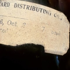 Rare 1920s Beaulieu Vineyard Empty Bottle TOKAY Altar Wine Rutherford Napa Valle