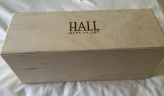 2016 Platinum Collection Hall Bishop EMPTY Wine Bottle Box NO Cork Napa Cabernet