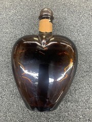 Paul Masson Rare Souzao California Port Vintage Wine Bottle-Heart Shaped (empty)