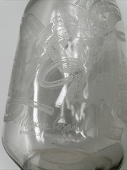 Paul Masson Norman Kosarin Wine Decanter Carafe Etched Glass 1989