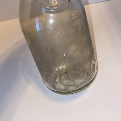 Glass Wine Carafe Decanter PAUL MASSON Vineyards NORMAN KOSARIN Vintage Etched
