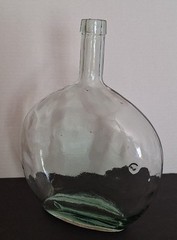 Glass Bottle Jug Aqua Light Green Wine – Holds 85 OZ 11.5&Prime; x 8.5&Prime; Heavy Glass