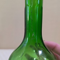 1910&rsquo;s Emerald Green ROYAL MINT SAUCE Antique Bottle 6.25&Prime; H USA Made