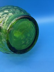 Gallo Flavor-Guard Green Glass Bottle Raised Grape Cluster Half Gallon Vintage