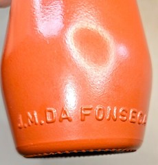 Vintage J. M. Da Fonseca Empty Wine Bottle Azeitao, Portugal Rust Brown 7.25”