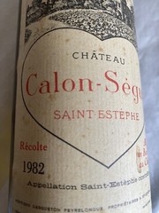 1982 Chateau Calon-Segur St Estephe Grand Cru Classe Empty Wine Bottle (WA2)